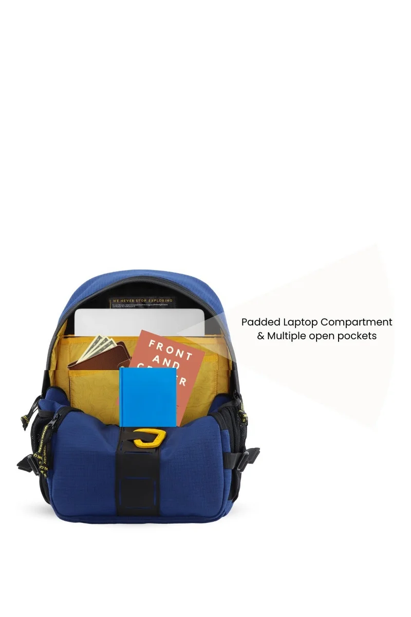 National Geographic Royal Blue National Geographic Explorer III RPET Navy Backpack â€“ Laptop Bag, Computer Bag, School Backpack, Casual Daypack & Everyday Backpack for Men & Women | Durable Travel & Luggage Gear  | Best Price UAE