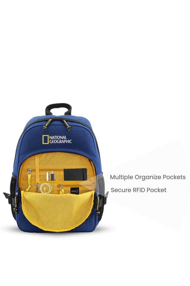 National Geographic Royal Blue National Geographic Explorer III RPET Navy Backpack â€“ Laptop Bag, Computer Bag, School Backpack, Casual Daypack & Everyday Backpack for Men & Women | Durable Travel & Luggage Gear  | Best Price UAE