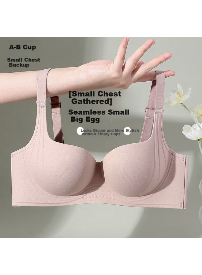 Fenton Fenteng Women's Push-up Bra With No Steel Ring And Seamless Design, Gather And Lift Small Prevent Sagging And Side - Image 1