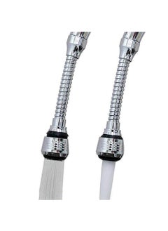 N M Z N M Z 360° Turbo Flex Water Saving Faucet Sprayer Silver Color, 1 pcs  - Image 1