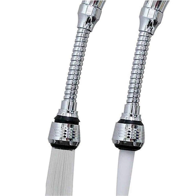 N M Z 360° Turbo Flex Water Saving Faucet Sprayer Silver Color, 1 pcs - Image 1