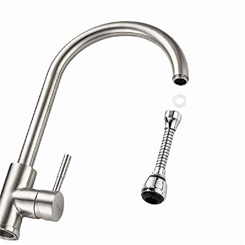 N M Z 360° Turbo Flex Water Saving Faucet Sprayer Silver Color, 1 pcs - Image 3