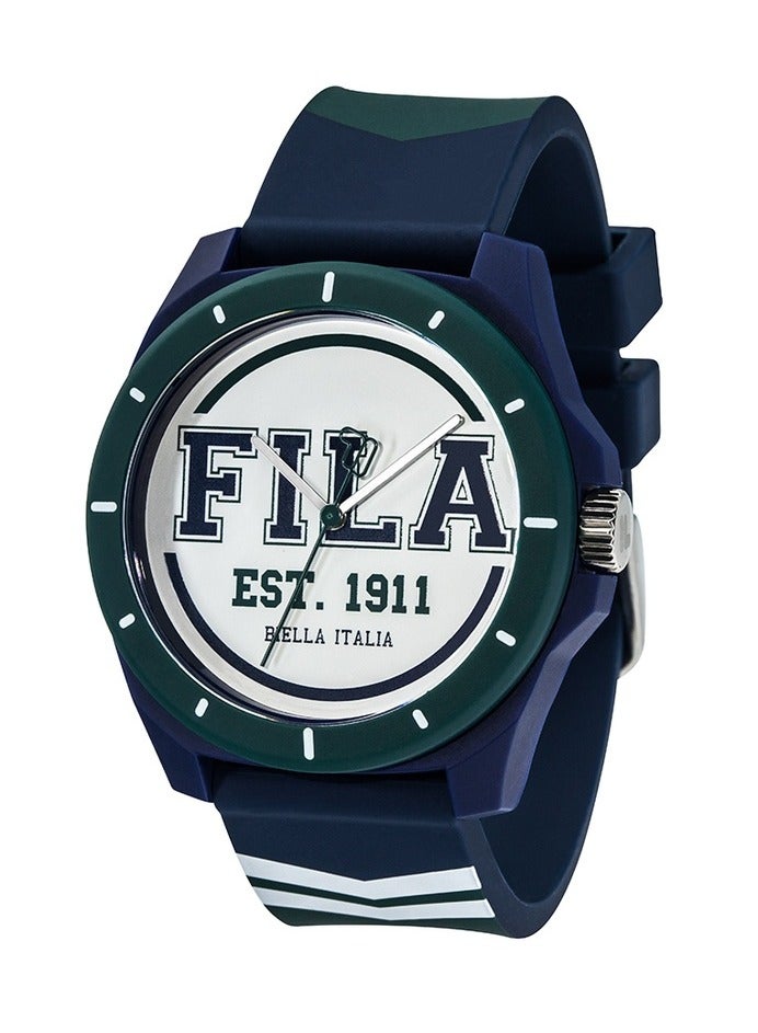 Fila Style Unisex Analog Watch Blue Silicone Strap, 38-326-014, size 43mm - Image 2