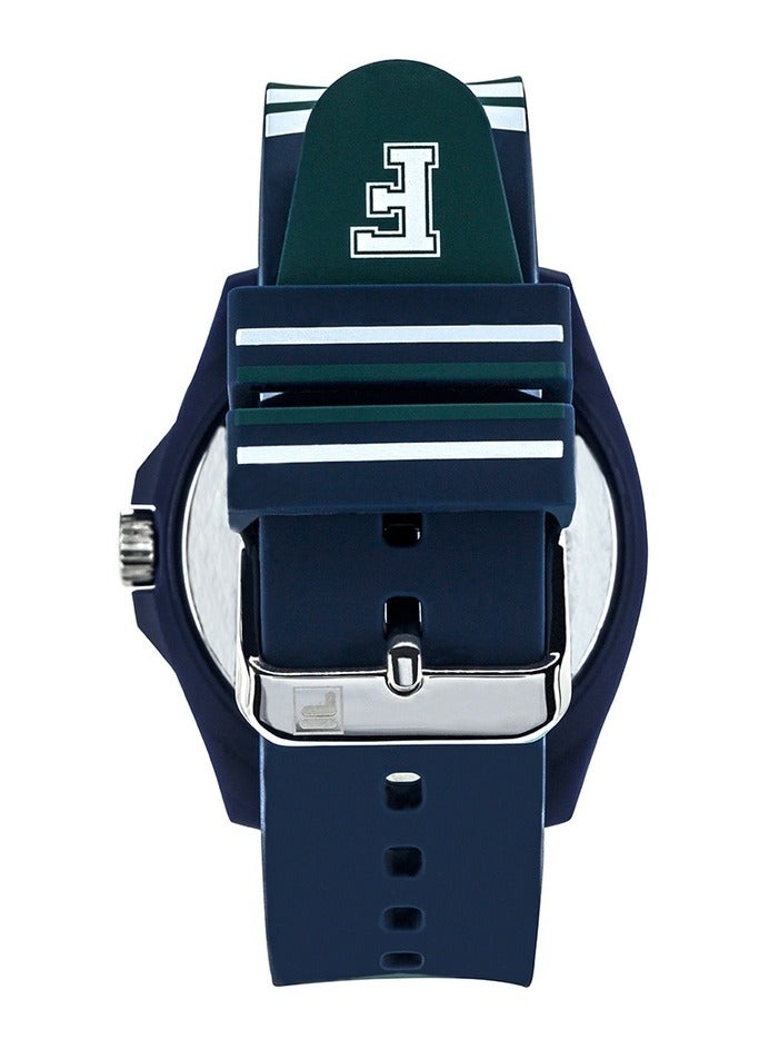 Fila Style Unisex Analog Watch Blue Silicone Strap, 38-326-014, size 43mm - Image 4