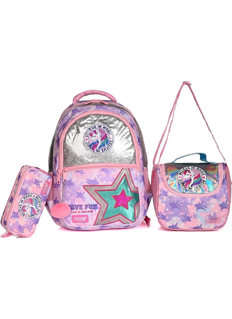 موغل 9029 Stars School Backpack Set of 3