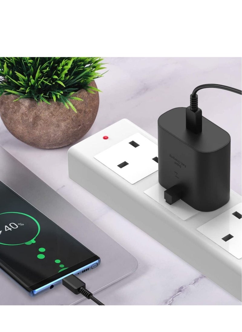ELTRAZONE - 25W Fast Charger Compatibility for Samsung Galaxy S23, S23+, S23 Ultra, S22, S22+, S22 Ultra, S21, S21 Ultra, S21+, S20, A33, A72, A71, A53, A52, A51, A50, M33, 1.5M/59.05in USB C Cable and Charger - Image 1