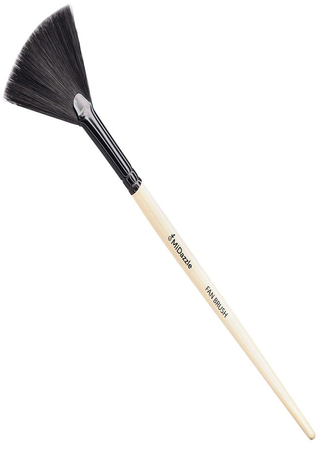 Omidazzle Midazzle Premium Wooden Fan Brush (MIMB00507) - Image 1
