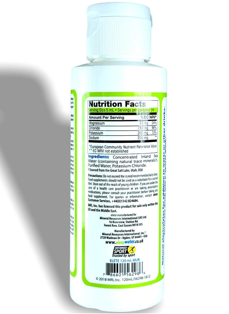 elete ELECTROLYTES - Hydration Drops with  Zero Calories and Zero Sugar, 120ml - Image 1