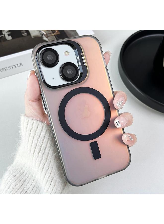 S-TOP Case For iPhone 15 Lens Holder MagSafe PC Hybrid TPU Phone Case - Image 1