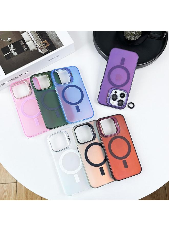 S-TOP Case For iPhone 15 Lens Holder MagSafe PC Hybrid TPU Phone Case - Image 2