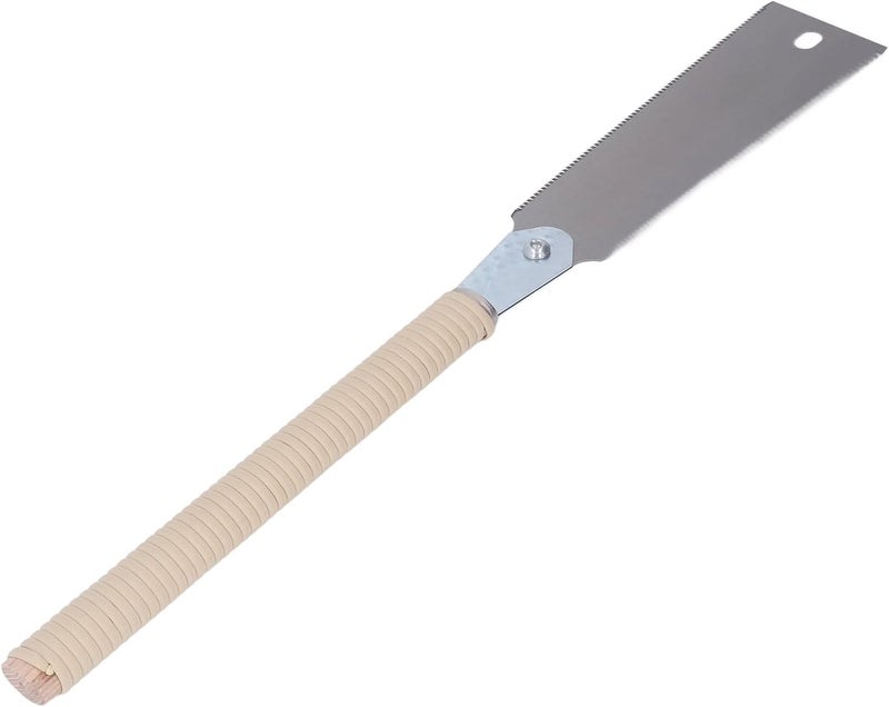 Budget global standard quality Double Sided Hand Saw for Woodworking with High Carbon Steel and Comfortable PE Tan Handle Budget friendly sizing alternatives - Image 1