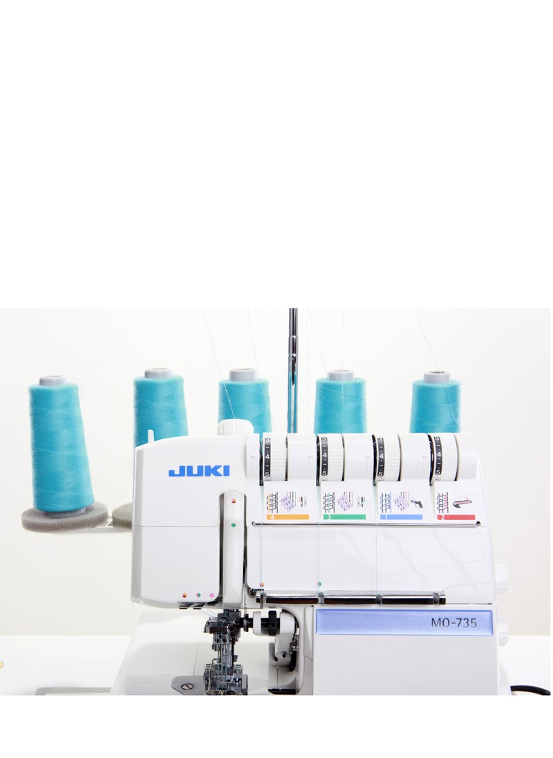 Juki Juki MO-735 5-Thread Serger & Cover Stitch and Chain Stitch Rolled Hem  - Image 4