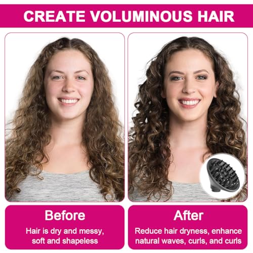MAYCREATE® Diffuser Airwrap Attachment for Dyson Airwrap HS01 HS05 HS08, Converting for Dyson Airwrap Styler To Hair Dryer, Upgraded Diffuser Nozzle to Dryer Faster and Define Curls Hair - Image 5