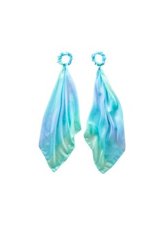 Sarah's Silks Wrist Streamers | 100% Silk Montessori And Waldorf Toys | Rhythm Ribbons For Dance, Imaginative, And Pretend Play | Includes 2 Pieces (Sea)  - Image 1