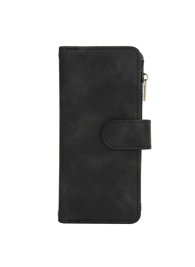 S-TOP Case For Samsung Galaxy A34 5G Dream 9-Card Zipper Wallet RFID Leather Phone Case with Lanyard - Image 2