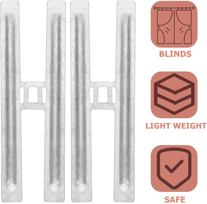 Blinds Replacement Slats Hangers 40pcs Metal Vertical Blind Replacement Tabs, Hangers for Slats Track Repair - Image 4