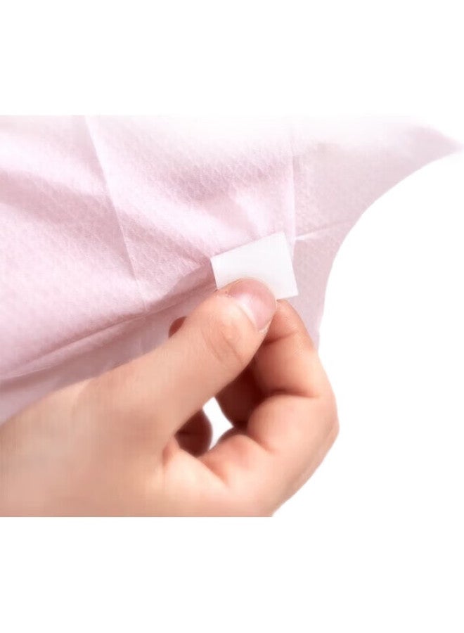 HINCLOUD Disposable Toilet Seat Covers, Pink Travel Adhesive Toilet Seat Protectors, Pink, 10 Pieces - Image 2