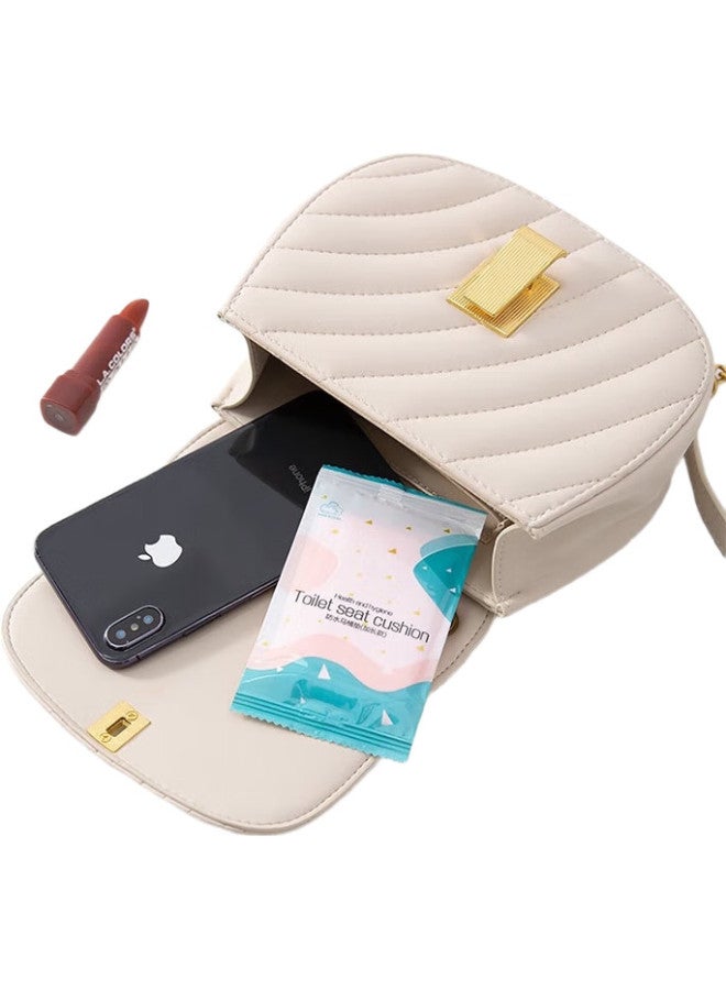 HINCLOUD Disposable Toilet Seat Covers, Pink Travel Adhesive Toilet Seat Protectors, Pink, 10 Pieces - Image 3