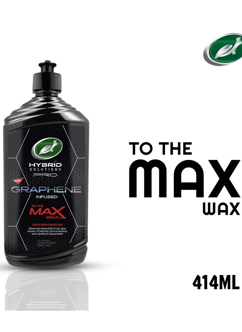 TURTLE Turtle Wax Hybrid Solutions Pro Graphene Infused Max Wax 414ml - Professional Grade Car Protection  - Image 1