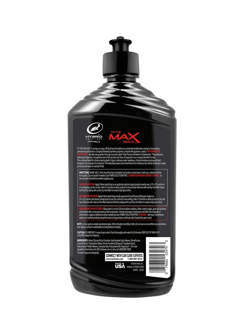 TURTLE Turtle Wax Hybrid Solutions Pro Graphene Infused Max Wax 414ml - Professional Grade Car Protection  - Image 3