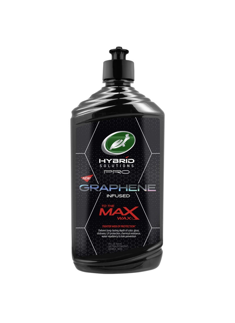 TURTLE Turtle Wax Hybrid Solutions Pro Graphene Infused Max Wax 414ml - Professional Grade Car Protection  - Image 2