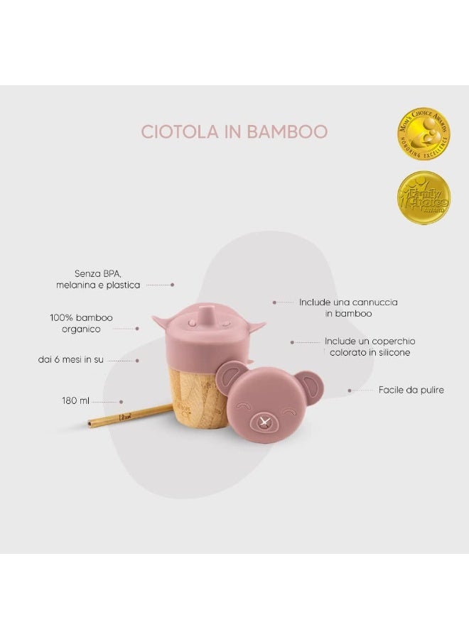 Citron Bamboo Cup With 2 Silicone Lids - Image 5