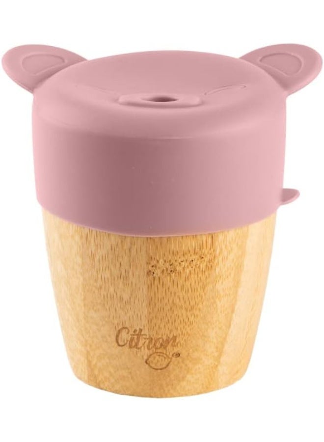 Citron Bamboo Cup With 2 Silicone Lids - Image 2