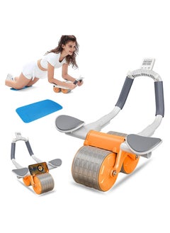 Abdominal fitness wheel with timer-Orange