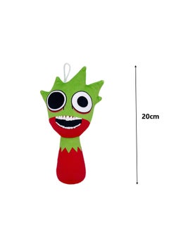 General Rhythm Box Sprunki Game Peripheral 20cm Plush Toy, Realistic Cute Soft Plush Doll, Gift for Boys and Girls Game Fans (Red with Green)  - Image 2