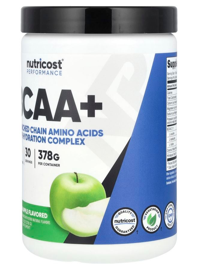 Nutricost Performance BCAA+ Green Apple 13.5 oz (378 g) - Image 2