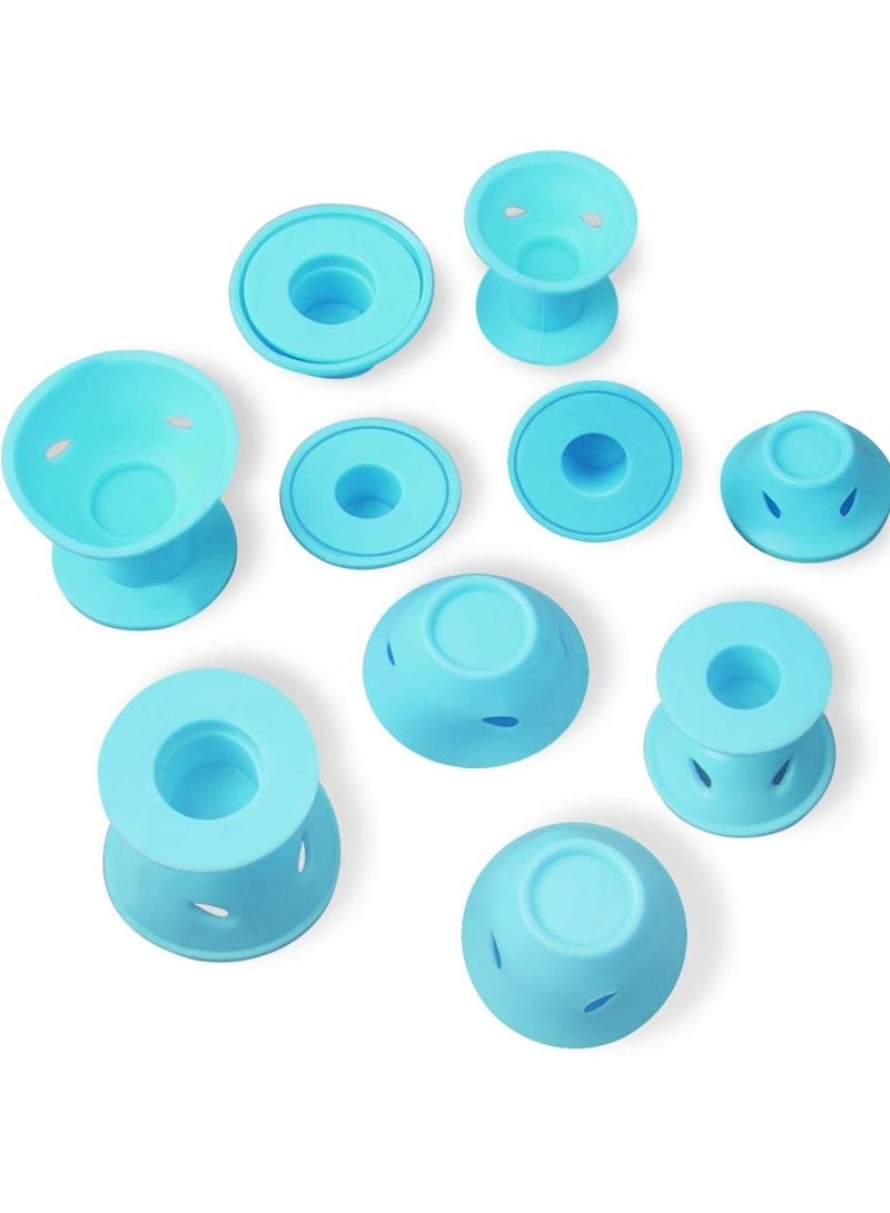 Y&D 40Pcs Silicone Hair Curlers No Heat Clip Soft with a Storage Bag for Women Girls Long Short by KASTWAVE (Large and Small Sizes) - Image 2