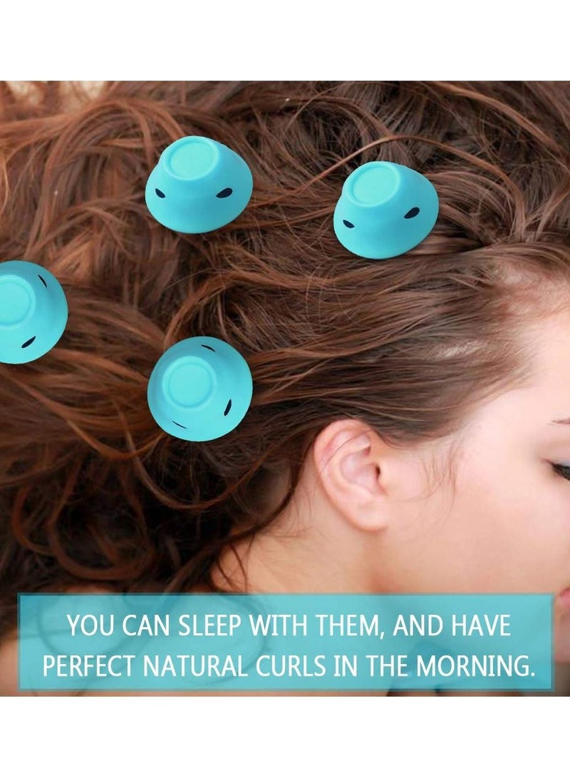Y&D 40Pcs Silicone Hair Curlers No Heat Clip Soft with a Storage Bag for Women Girls Long Short by KASTWAVE (Large and Small Sizes) - Image 4