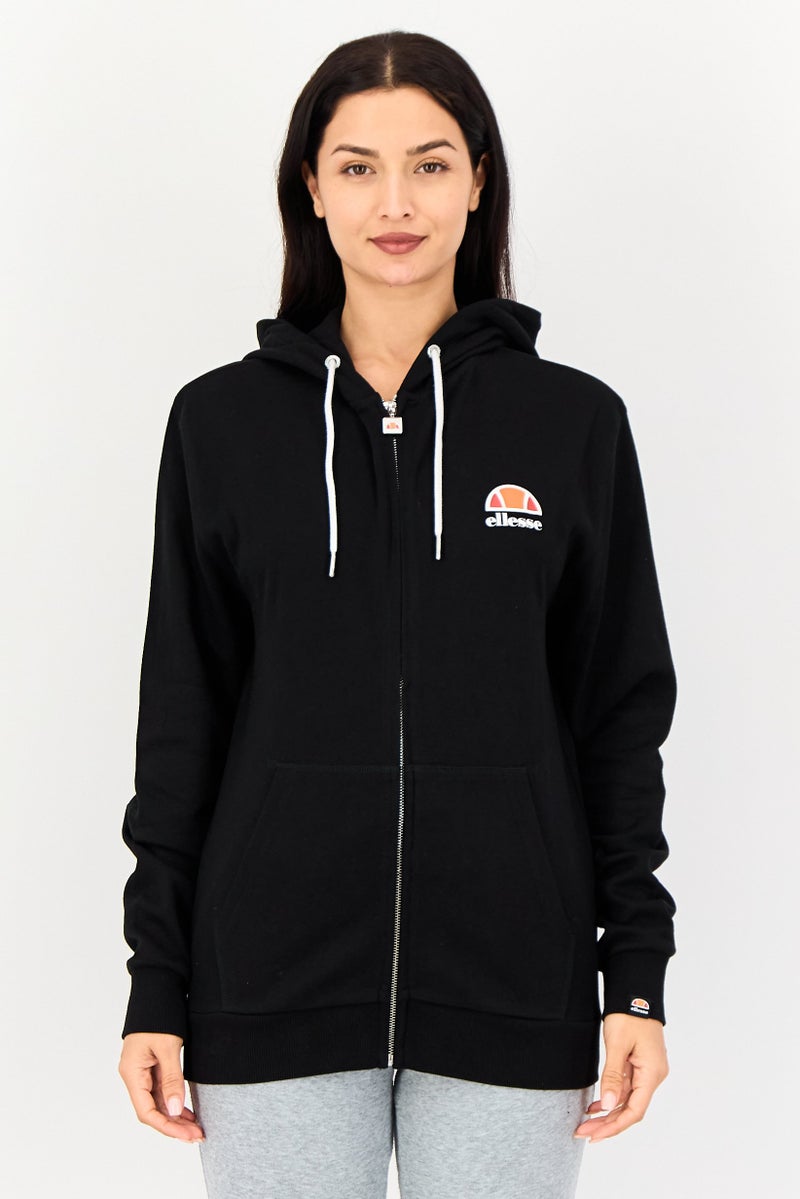 Ellesse Women Sportswear Fit Long Sleeve Outdoor Full Zip Hoodie, Black - Image 1