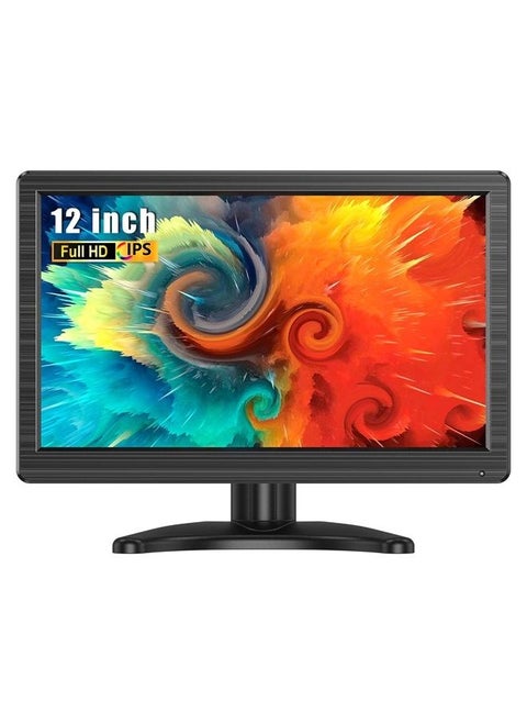 12 Inch Small HDMI Monitor, Mini Monitor Portable IPS Display, External Monitor for Laptop Security Camera Raspi, 1366x768 HD Monitor, Built-in Speaker…