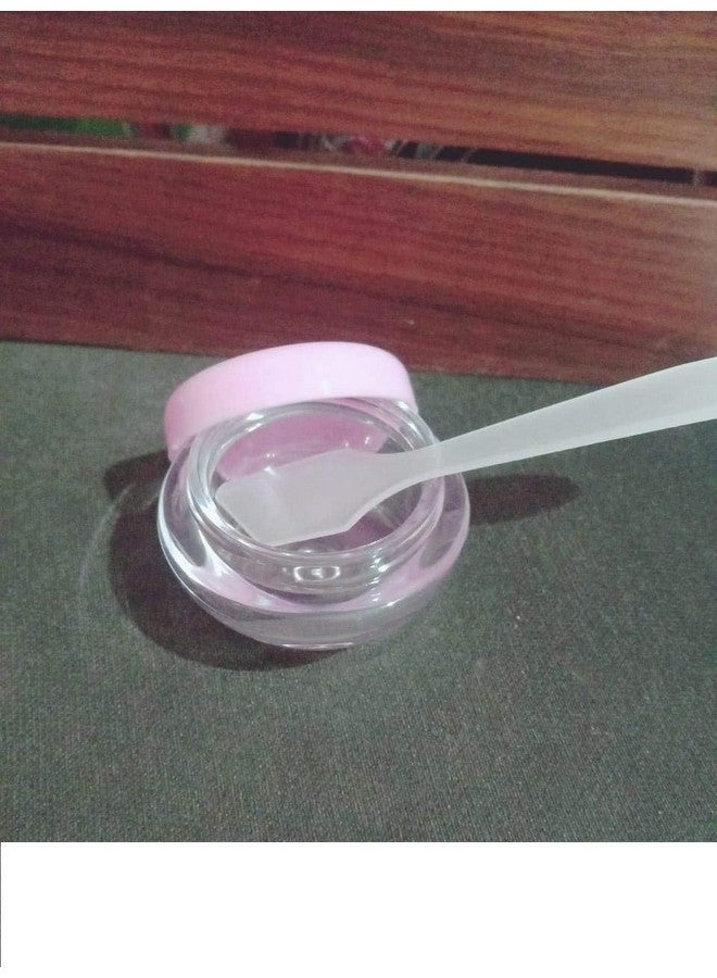 SHOPECOM حاويات تجميلية صغيرة شفافة فارغة من SHOPECOM مع غطاء لبالم الشفاه، مقشر الشفاه، صبغة ظلال العيون، لوشن، عينة كريم لامع للشفاه (2 قطعة) - Image 5