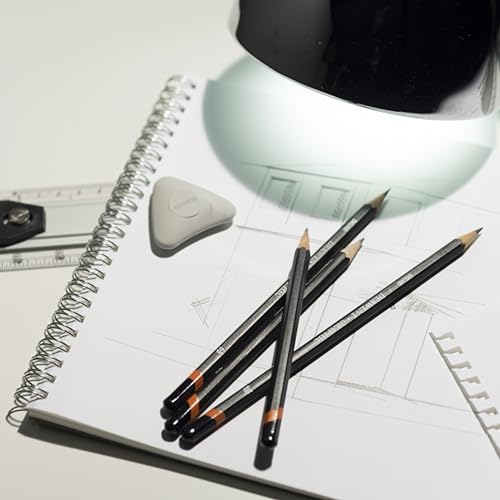 Derwent Graphic Soft Graphite Pencils, 9B-H (Set of 12) - Image 5