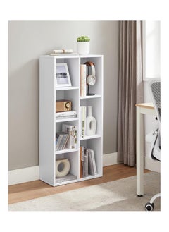Mahmayi Mahmayi Vasagle 7 Open Storage Shelf Bookcase Shelf Ideal for Home, Office and Living Room, White  - Image 4