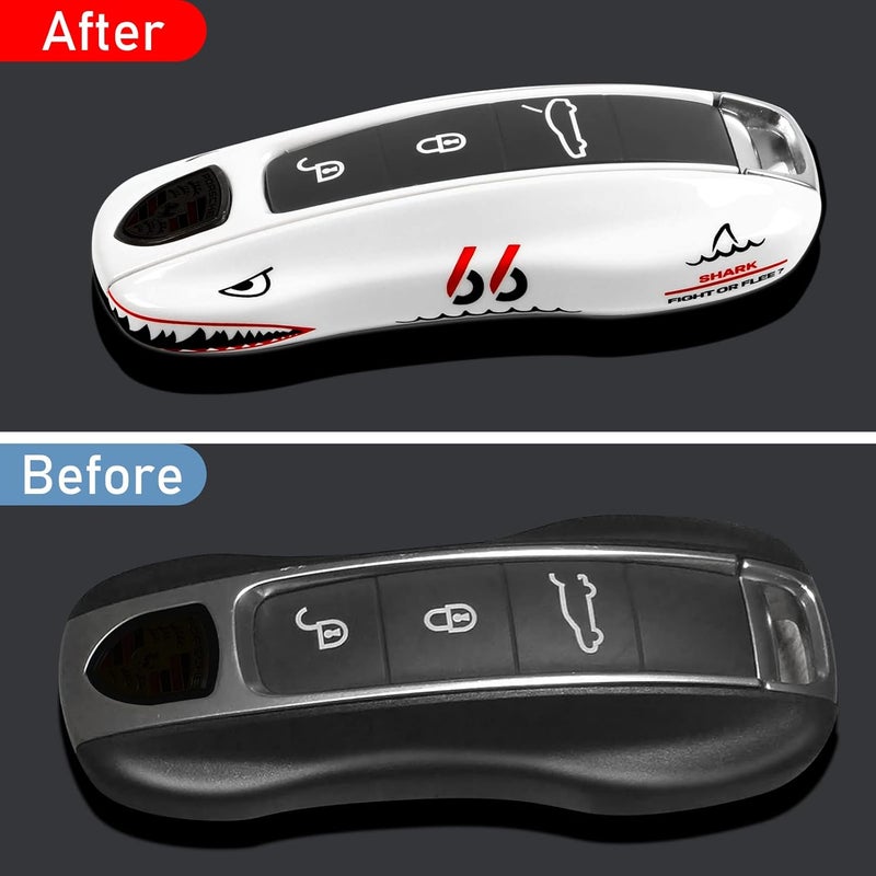 Jaronx Shark Design Key Cover for Porsche - Image 3