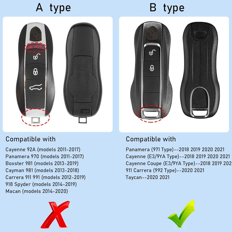 Jaronx Shark Design Key Cover for Porsche - Image 2