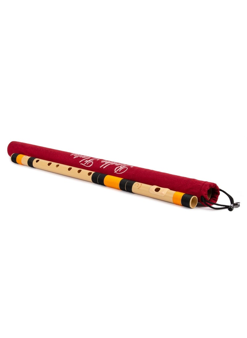 RADHECRAFTS Radhe Flutes PVC Fiber C Natural Right Handed With Velvet Cover Black Orange Threads Complete Flute Beginners Online Course In Hindi and English  - Image 5