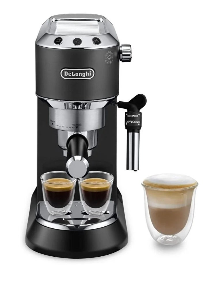 ديلونجي ماكينة إسبريسو ديلونجي ديديكا ستايل EC 685.R - أسود مع مطحنة قهوة كهربائية من ديلونجي بشفرة من الفولاذ المقاوم للصدأ KG79 - Image 2