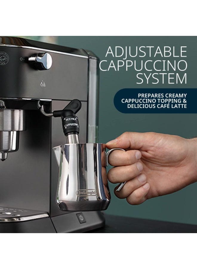 ديلونجي ماكينة إسبريسو ديلونجي ديديكا ستايل EC 685.R - أسود مع مطحنة قهوة كهربائية من ديلونجي بشفرة من الفولاذ المقاوم للصدأ KG79 - Image 5