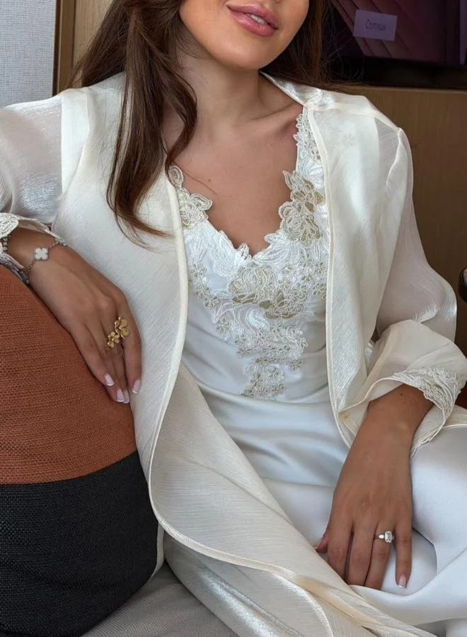 CHARLOTTE OFFWHITE ABAYA