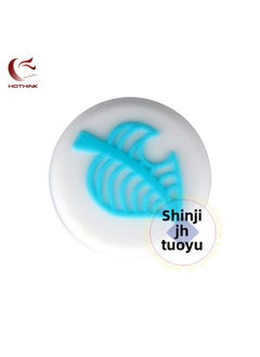 Nintendo Switch Lite Remote Sensing Cap Cherry Blossom Fox Mushroom Head Joystick Leaf Digital Computer/game Console Protective-Product Color:Leaves With White Background And Blue Leaves