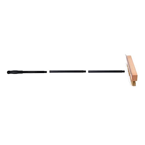 THW Heavy Duty Wire Brush with Scraper and Long Folding Handle, 36" for Pizza Oven, Wood fire Oven Gas Oven - Image 4