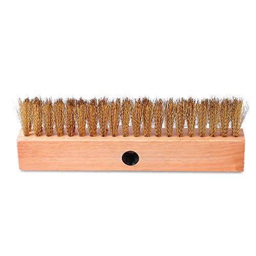 THW Heavy Duty Wire Brush with Scraper and Long Folding Handle, 36" for Pizza Oven, Wood fire Oven Gas Oven - Image 3