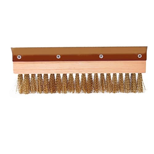 THW Heavy Duty Wire Brush with Scraper and Long Folding Handle, 36" for Pizza Oven, Wood fire Oven Gas Oven - Image 2