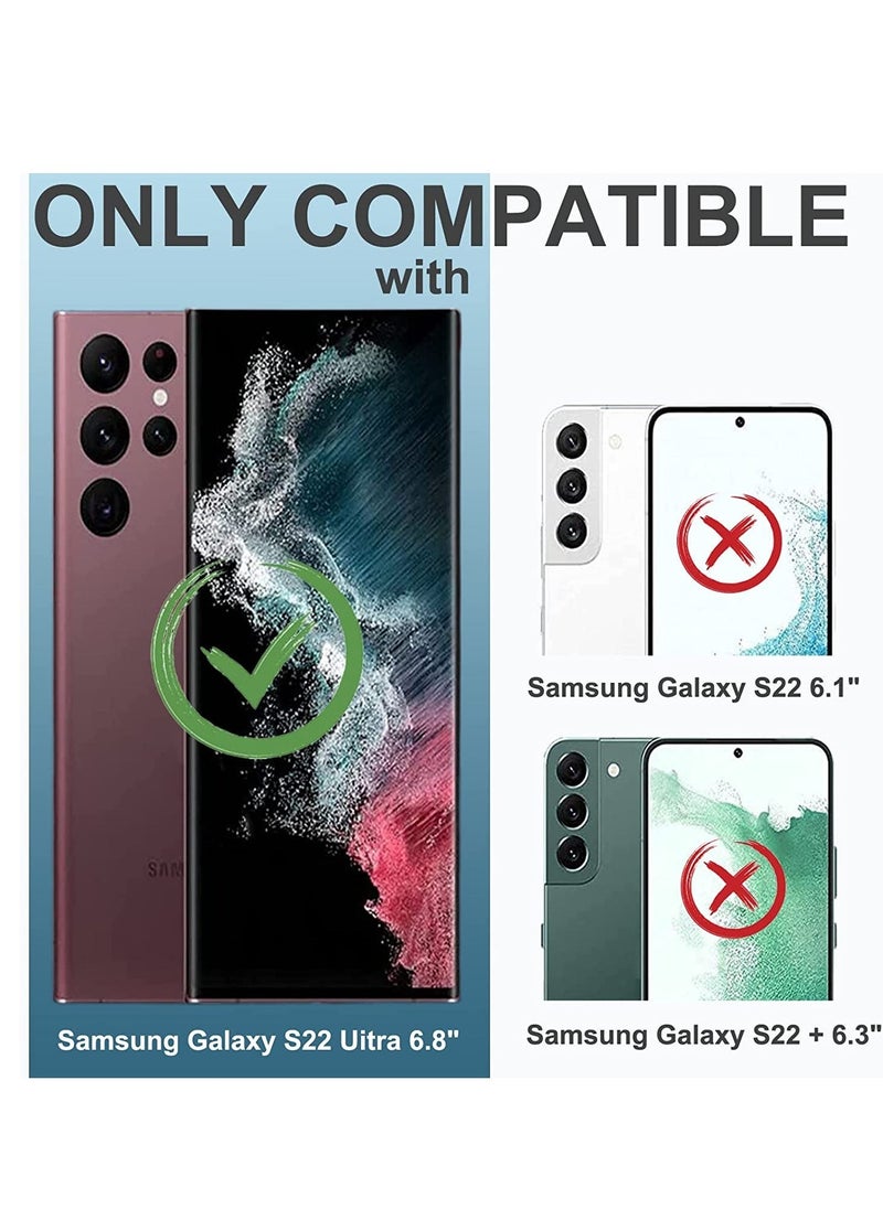 vesus Galaxy S22 Ultra Privacy Screen Protectorï¼ŒS22 Ultra Screen Protector -Anti-Spy 9H Hardness HD Tempered Glass Black Film - Image 2