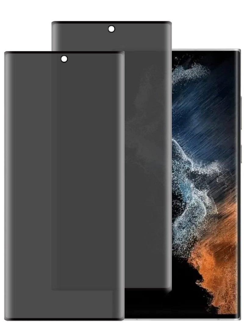 vesus Galaxy S22 Ultra Privacy Screen Protectorï¼ŒS22 Ultra Screen Protector -Anti-Spy 9H Hardness HD Tempered Glass Black Film - Image 1