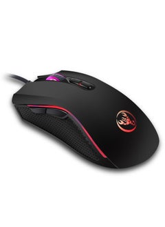 HXSJ A869 Colorful Glowing Wired Game 7-Keys 3200 DPI Adjustable Ergonomics Optical Mouse